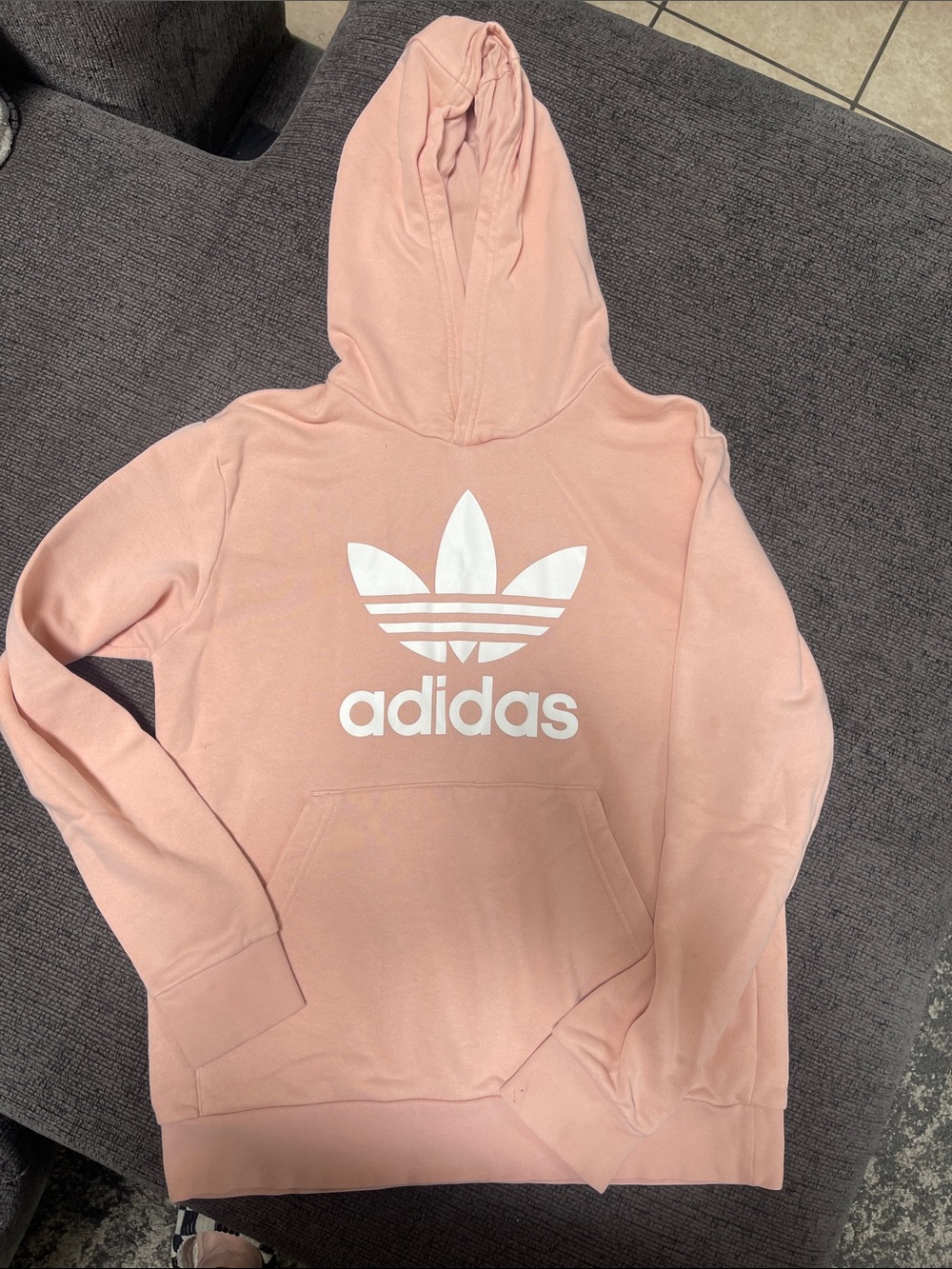 adidas Light Pink Trefoil Pullover Hoodie